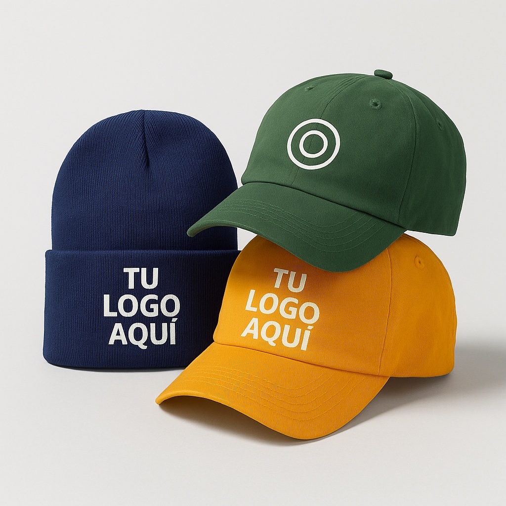Gorras personalizadas bordadas con logo de empresa