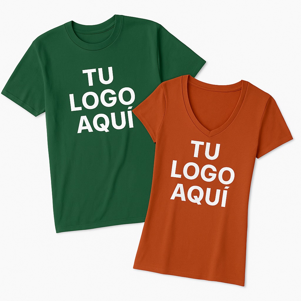 Camisetas personalizadas con logo desde 6,90€ sin mínimo de unidades
