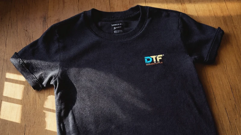 Camiseta personalizada resultado DTF logo multicolor producción propia La Imprenta Madrid