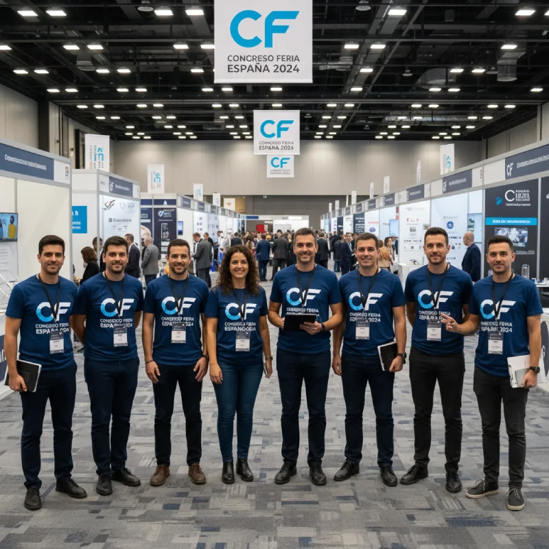 Camisetas congreso y feria personalizadas para staff y asistentes