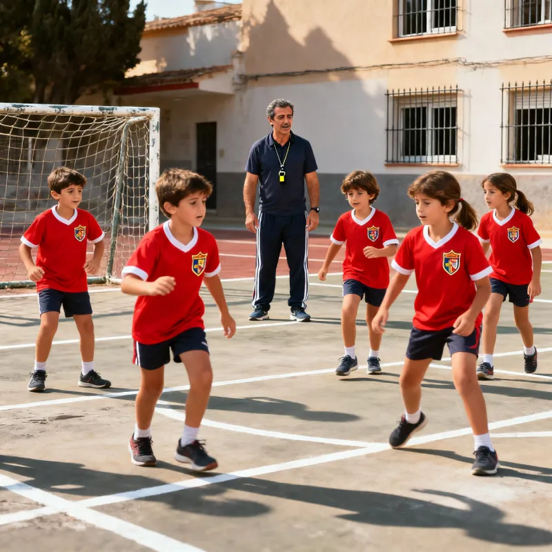 Camisetas educación física colegio personalizadas con logo del centro