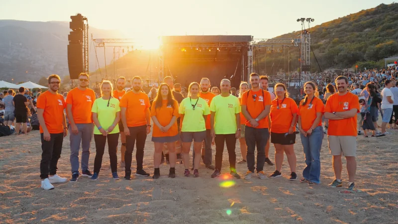 Camisetas festival música personalizadas para staff y voluntarios