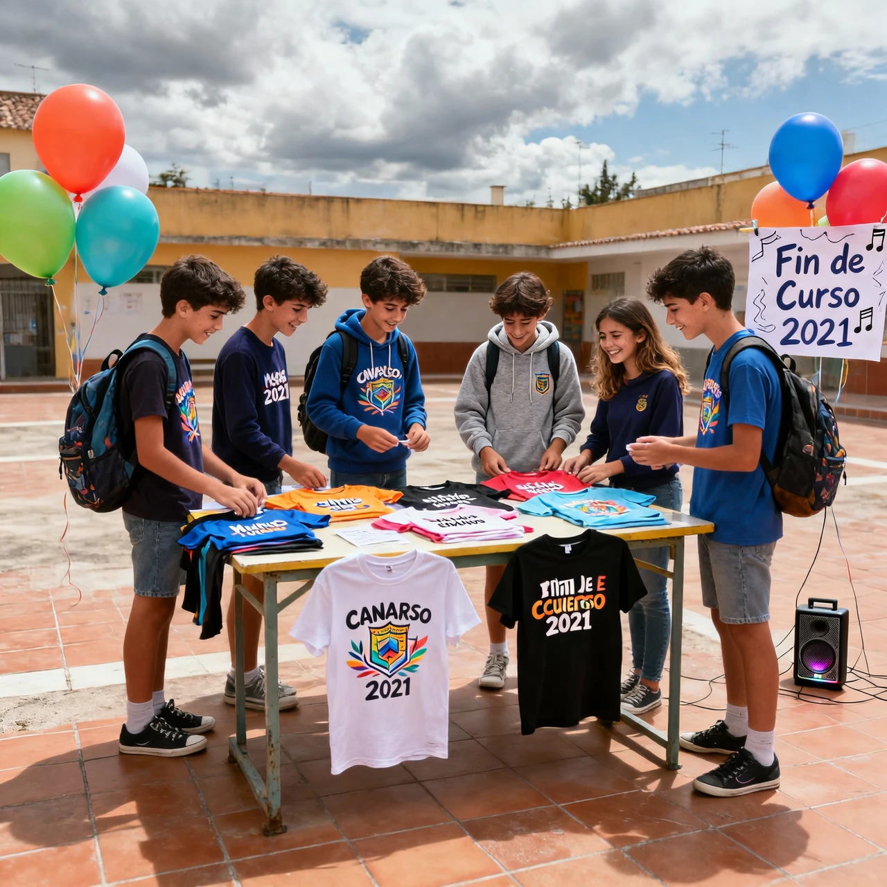 Camisetas fin de curso para vender y financiar el viaje de estudios