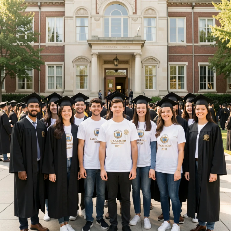 Camisetas graduación universidad y FP promoción personalizada