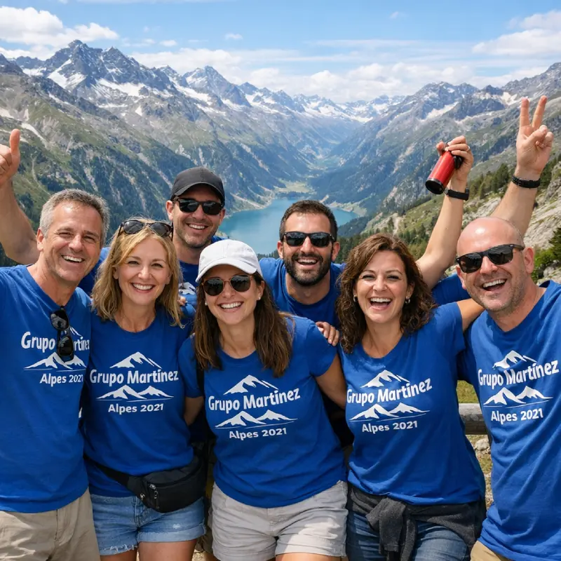 Camisetas jornada empresa convivencia personalizadas con logo