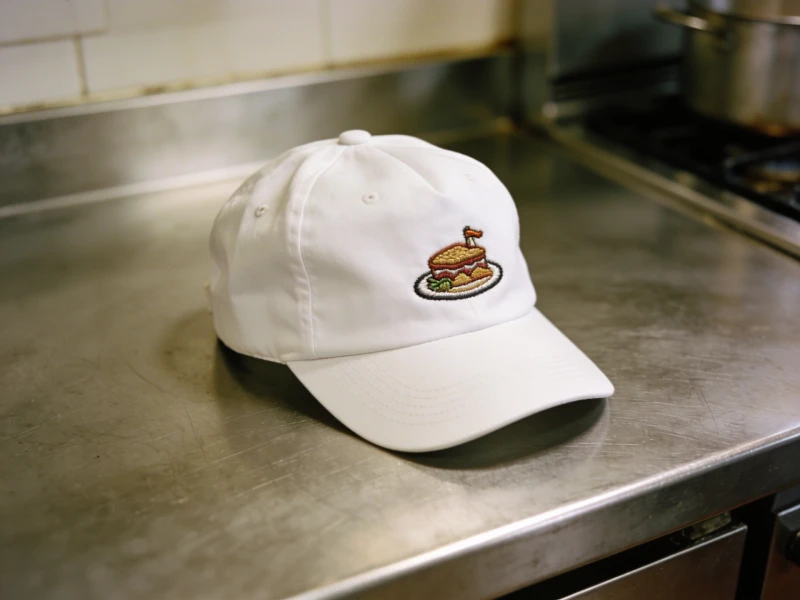 Gorra hostelería cocinero bordada logo restaurante bar producción propia Madrid