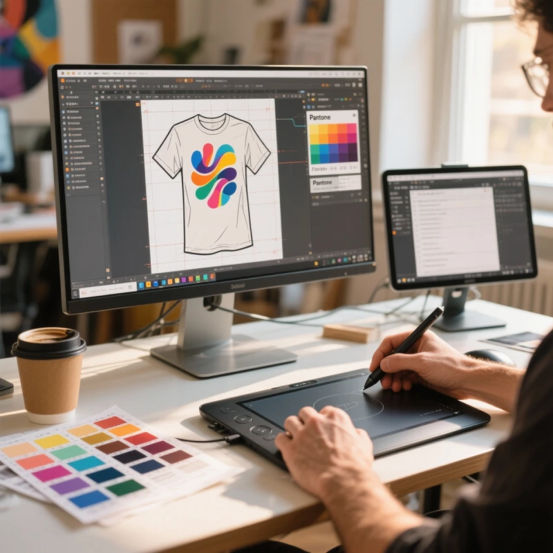 Revisión gratuita de archivo y diseño antes de imprimir camiseta personalizada