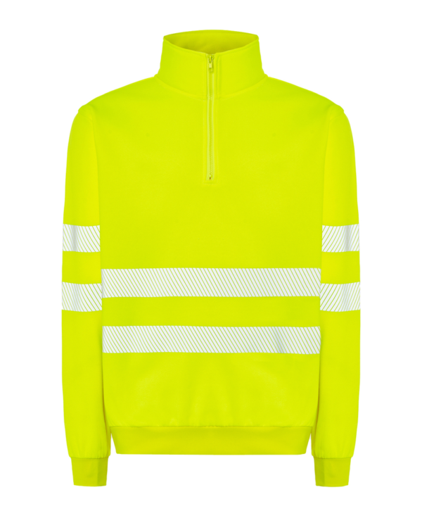 Sudadera Media Cremallera Alta Visibilidad
