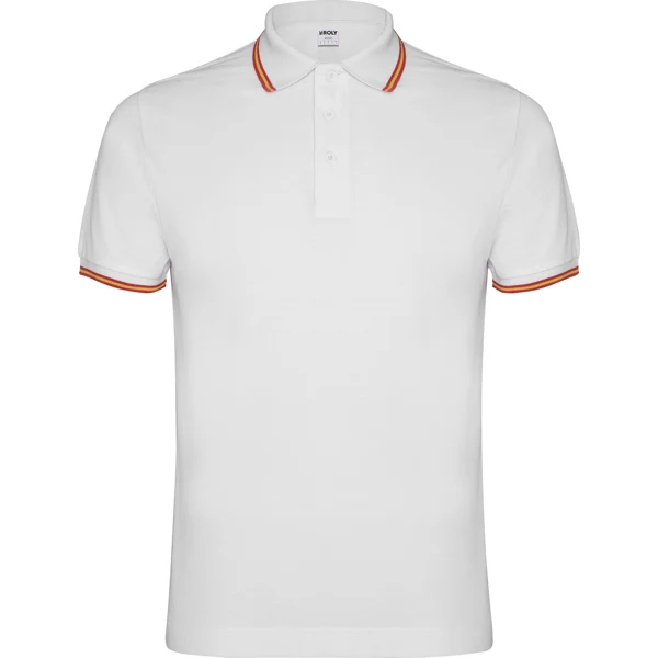 Polo Bandera de España Personalizado – Cuello y Mangas con la Bandera (NATION)