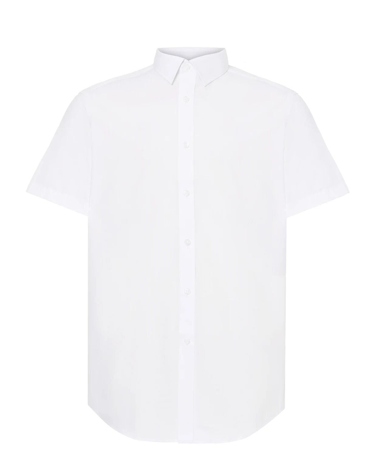 Camisa de Uniforme Manga Corta y Tapeta Oculta para Hombre