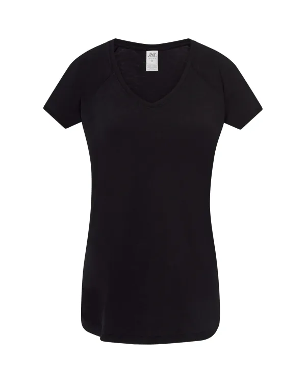 Camiseta personalizada de mujer algodón flameado